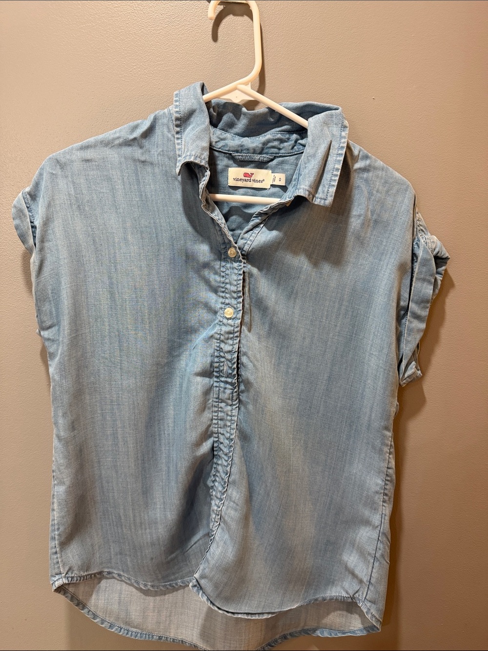 Vineyard Vines Denim QUARTER BUTTON DOWN